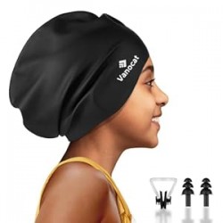 Kids Extra Large Swim Cap for Long Hair