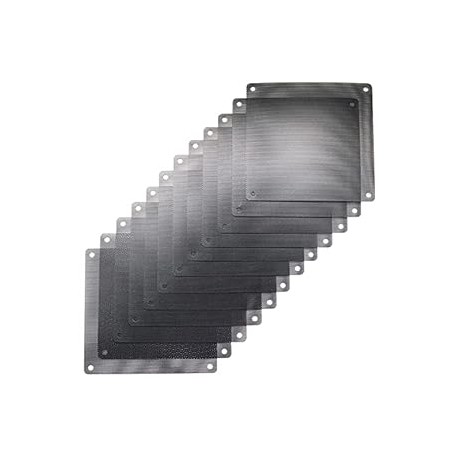 12 Pcs 140mm PVC Black PC Cooler Fan Dust Filter