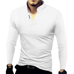 Mens Fashion Polo Henley Shirts Short/Long Sleeve Casual