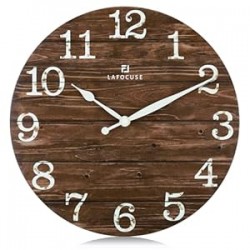 12 Inch Silent Brown Wall Clocks