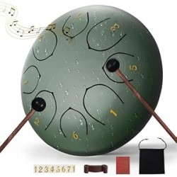 Steel Tongue Drum – 6 Inch 8 Notes Rain Drum