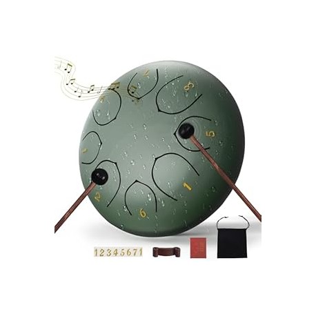 Steel Tongue Drum – 6 Inch 8 Notes Rain Drum