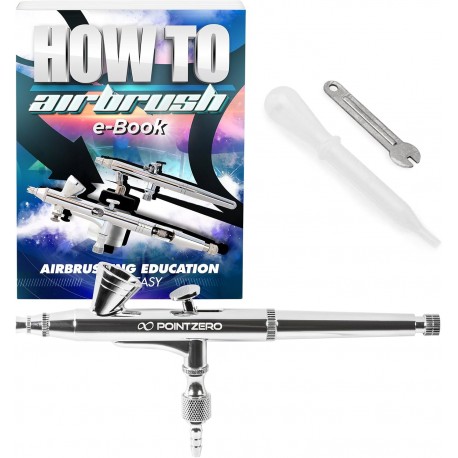 PointZero Dual-Action 2cc Gravity-Feed Airbrush Set