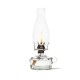 12-inch Chamber Oil Lamp Clear Glass