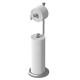 Free Standing Toilet Paper Holder Stand Brushed
