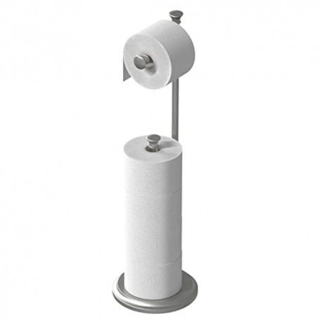 Free Standing Toilet Paper Holder Stand Brushed