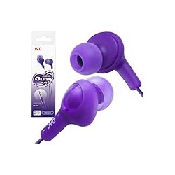 JVC HAFX5V Gumy Plus Inner Ear Headphones (Grape Violet)