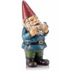12" Tall Garden Gnome Outdoor Yard Statue