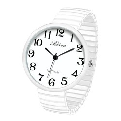 Blekon Collections New Super Large Face Stretch Band Japanese Movement PC21J Fashion Watch