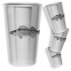 Freshwater Fish (Set of 4) Stainless Steel Pint Cups