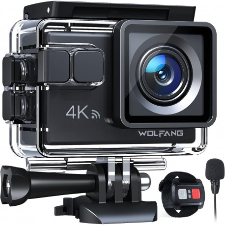GA100 Action Camera 4K 20MP Waterproof 40M