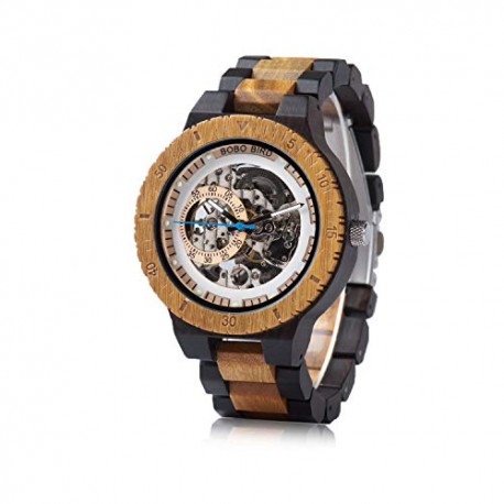 Mens Wooden Watches Luxury Mechanical Watch