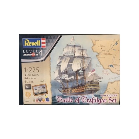 REVELL 05767 BATTLE OF TRAFALGAR SET MODEL KIT-NIB-1:225 SCALE