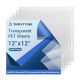 5 Pack 12”x12” x0.04” Clear PET/Plexiglass Sheet,