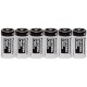 Panasonic Industrial CR123A Lithium Battery 3V 6 Pack