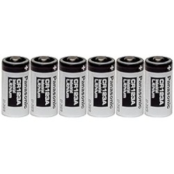 Panasonic Industrial CR123A Lithium Battery 3V 6 Pack