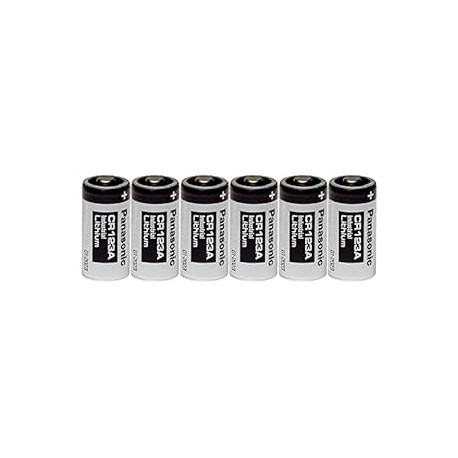 Panasonic Industrial CR123A Lithium Battery 3V 6 Pack
