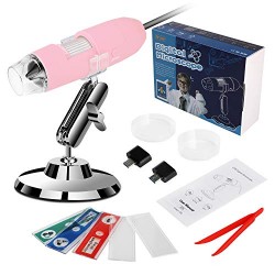 USB Microscope Set, QRose Digital Microscope Camera with 1080P HD 2MP 50x to 1000x