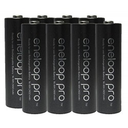 Pre-Charged Rechargeable Battery with Holder Pack of 8