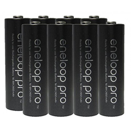 Pre-Charged Rechargeable Battery with Holder Pack of 8