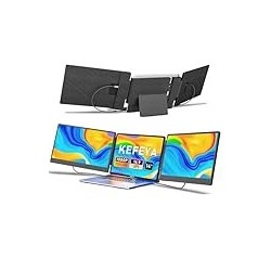 Laptop Screen Extender, 14" FHD 1080P IPS Triple Portable Monitor