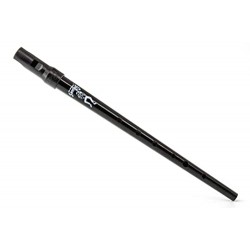Black/Silver Metal Ireland Flute Clarke Tinwhistle Irish Whistle Flute in C/D Key (Black Key D)