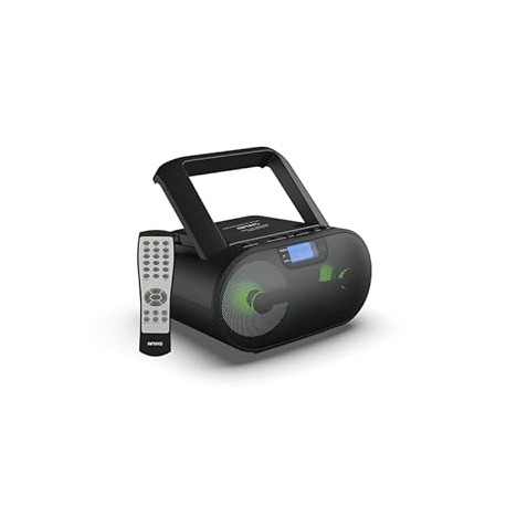 Portable CD Player Boombox AM FM Radio, Bluetooth