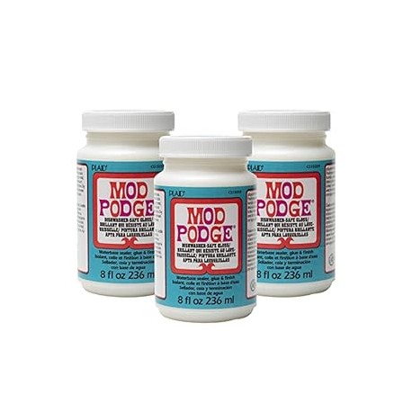 Arts Crafts Mod Podge Dishwasher Safe Waterbased Sealer Pack of 3