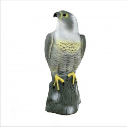 Bird Scarecrow Fake Horned Hawk Decoy