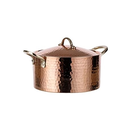 1.2MM Thick Hammered Copper Soup Pot