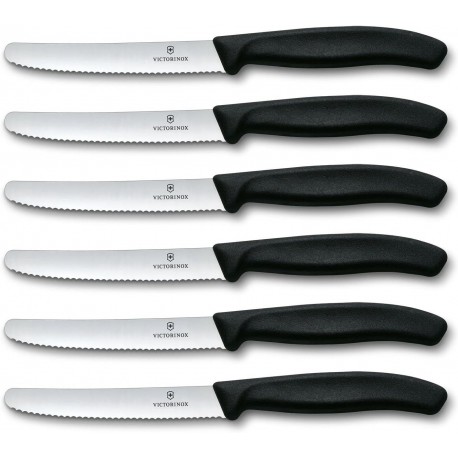 Victorinox Swiss Classic 6-Piece Steak Knife Set, 4-1/2-Inch Serrated Blades