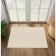 Modern Geometric Wave Cream 2x3 Area Rug