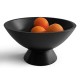 Artisan Pedestal Bowl - 10" Black