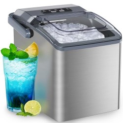 Ice Makers Countertop - Ice Maker Machine 6 Mins 9 Bullet Ice