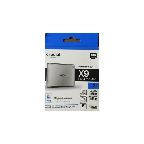 X9 Pro for Mac - 2TB Portable External SSD