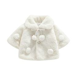 Toddler Baby Girl Faux Fur Cape Infant