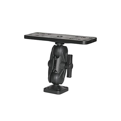 Ball-Mount Fish Finder and Universal Mounting Plate , Black , Large