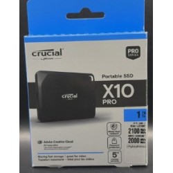 Crucial - X10 Pro 1TB USB-C External SSD - Black