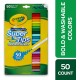 Crayola Super Tips Washable Markers Age 3+ - 50 Count