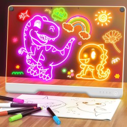 16-Inch Rechargeable Doodle Glow LED Note Board