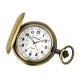 Antique Gold-Tone Covered Quartz Pocket Watch