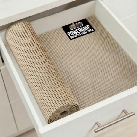 Bathroom Drawers, Easy Install, Breathable Mat, 12" x20', Beige