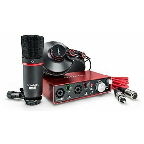 Focusrite Scarlett USB Audio Interface and Recording Bundle