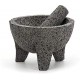 Authentic Mexican Molcajete, 8.5" x 5", Natural Volcanic Stone