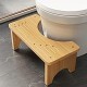 Wooden Squatting Potty for Adults, 6.7 Inch Toilet Stool Squat Adult