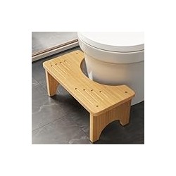 Wooden Squatting Potty for Adults, 6.7 Inch Toilet Stool Squat Adult