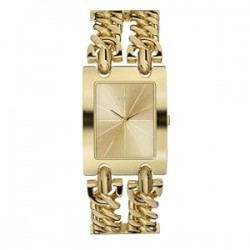 Guess Women's Silver-Tone Multi-Chain Bracelet Watch