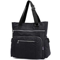 Multi Pocket Nylon Totes Handbag Large