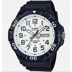 Casio Men's Watch Rotating Bezel White Dial