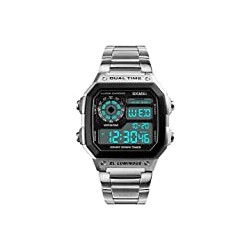 Alarm Stopwatch Countdown Backlight Waterproof Watch